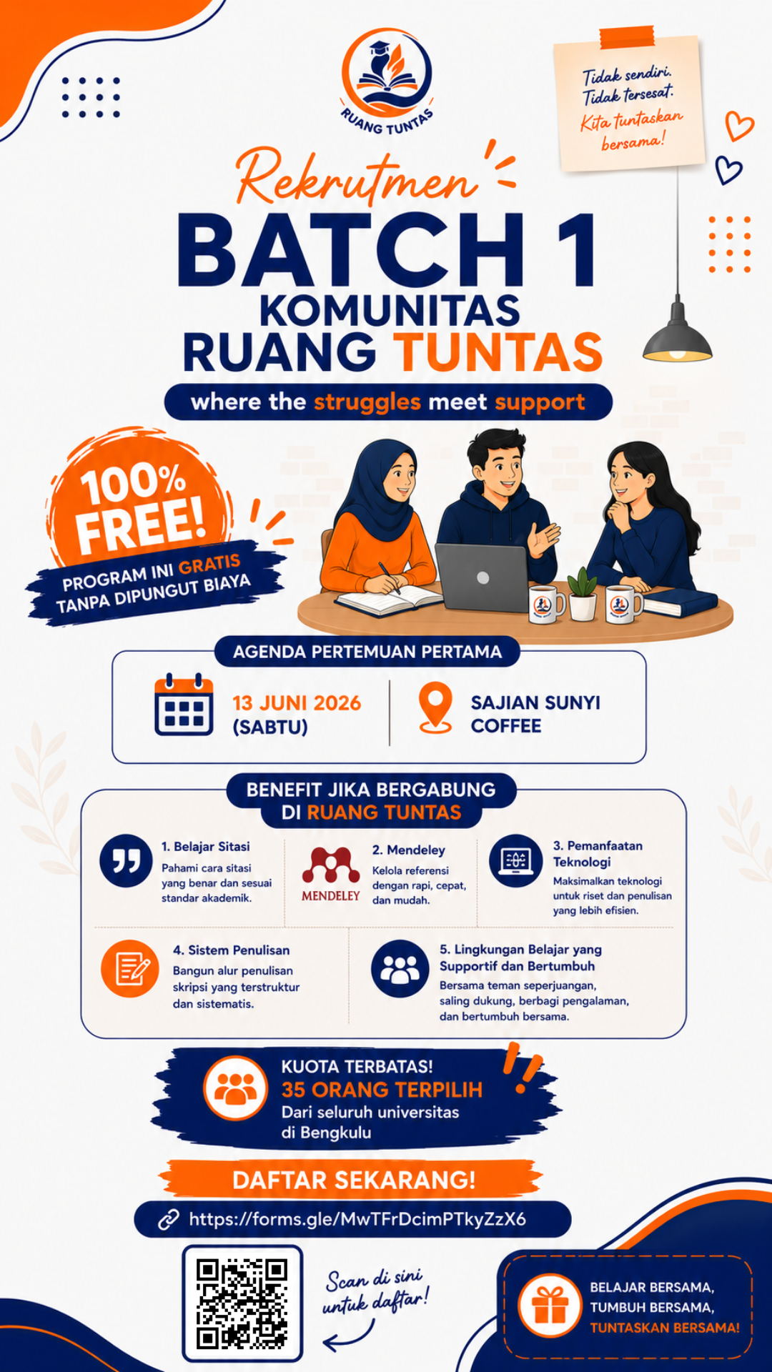Sering Bingung Saat Menyusun Skripsi? Ruang Tuntas Siapkan Pendampingan dan Mentor Berpengalaman