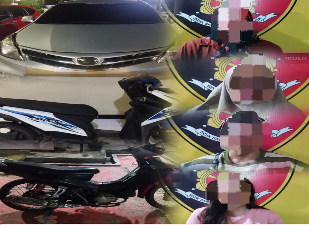 4 Perempuan di Bengkulu Terlibat Penggelapan Motor dan Mobil, Ditangkap Polsek Kampung Melayu