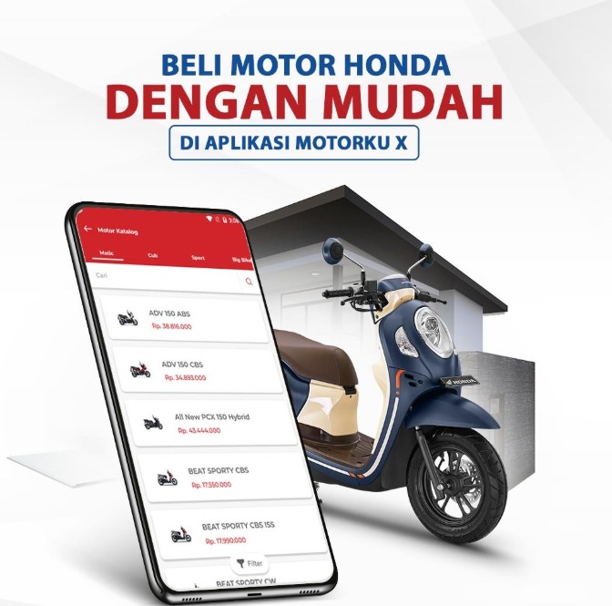 Beli Motor Honda Kini Lebih Mudah Lewat MotorkuX, Tanpa Harus Keluar Rumah