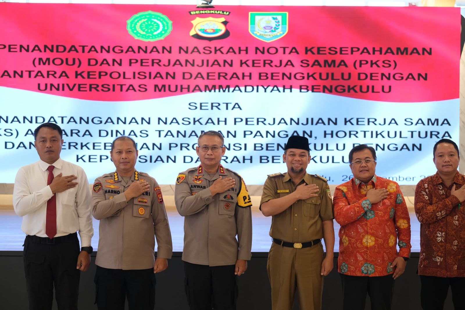 Perkuat Sinergi, Polda Bengkulu Jalin MoU dan Kerja Sama Dengan UMB Bengkulu Serta DTPHP