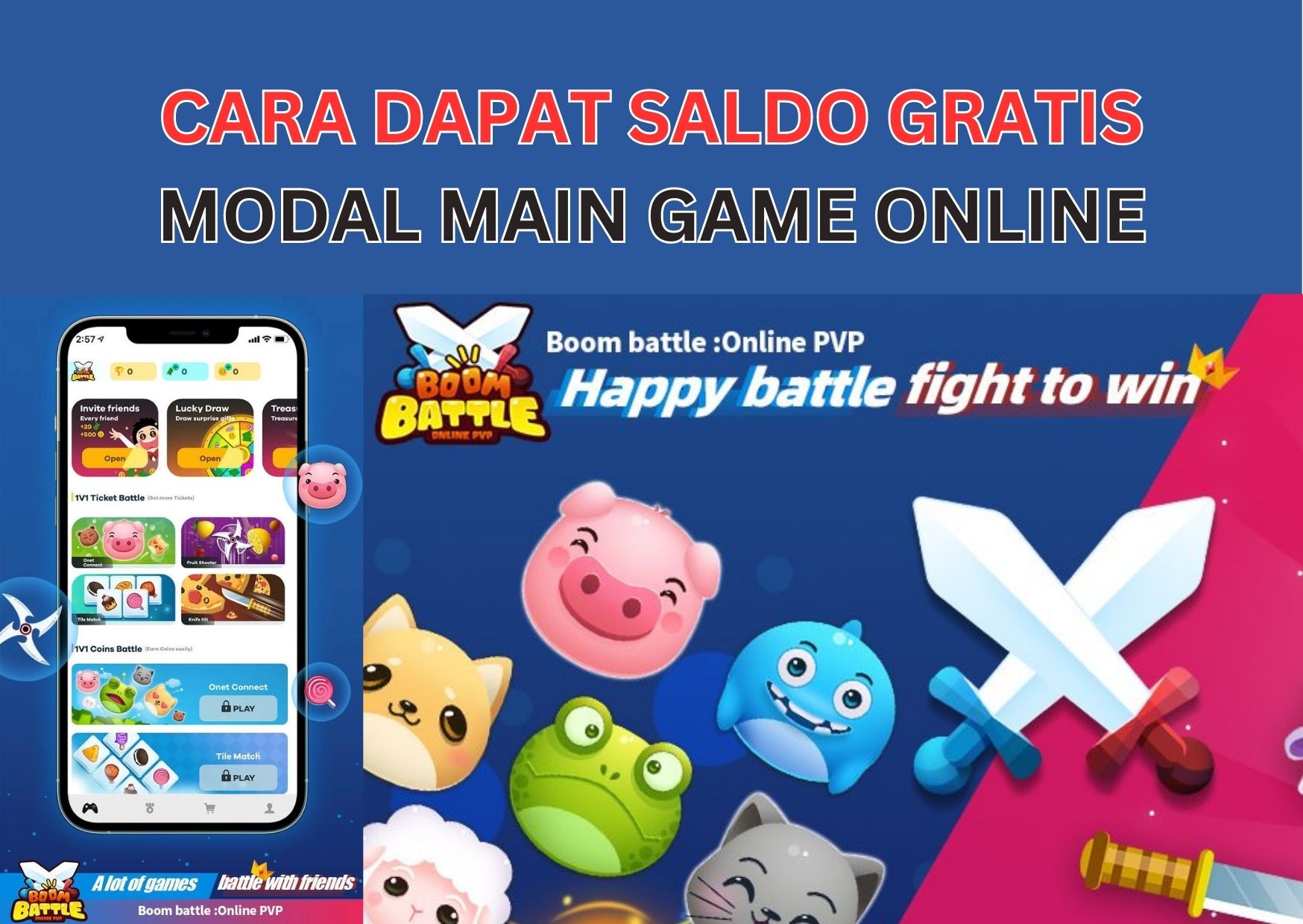 Cara Dapat Saldo Gratis dari Boom Battle: Aplikasi Penghasil Uang Game Online