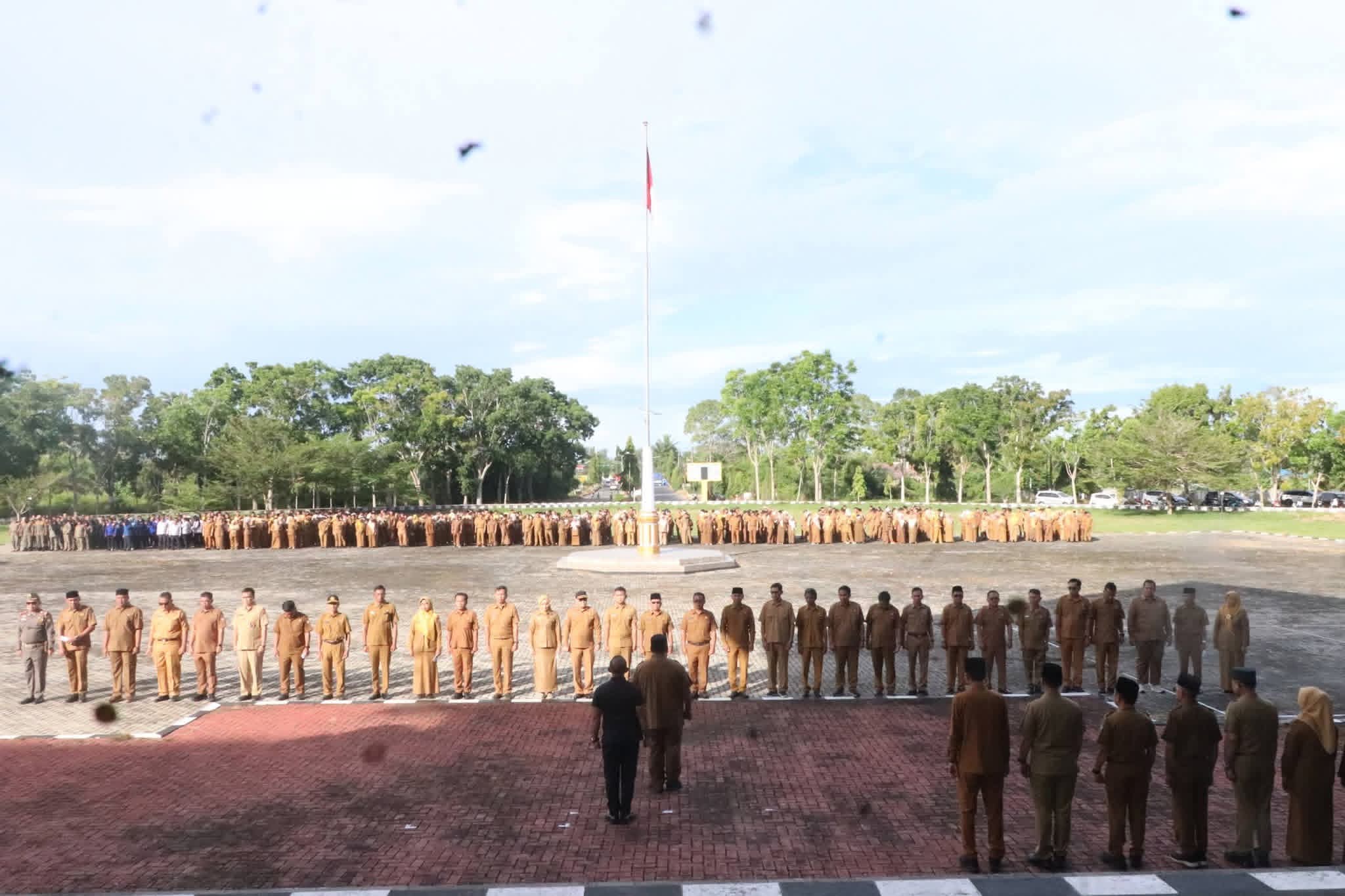 Apel Perdana Pasca Lebaran, Bupati Mukomuko Tekankan Disiplin Hingga Percepatan Pelayanan Publik