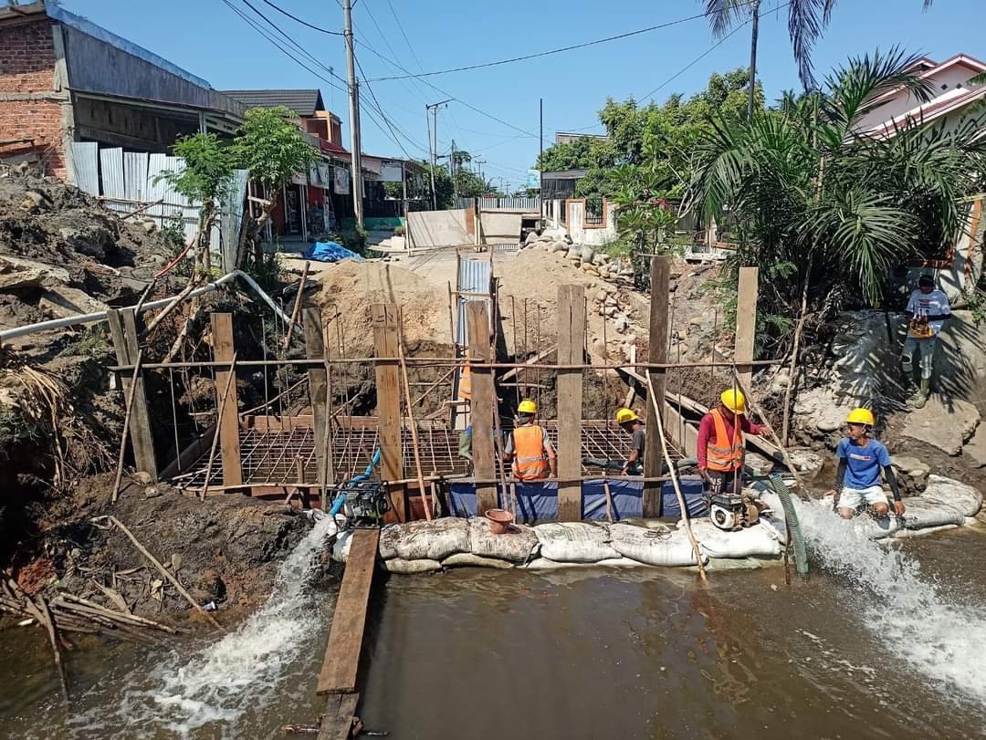 Pemkot Bengkulu Bangun Jembatan Baru di Jalan Semangka Kampung Melayu