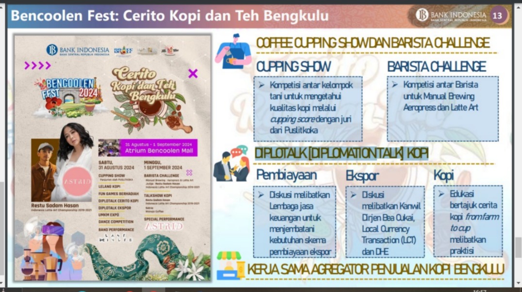 Bencoolen Fest: Cerito Kopi dan Teh Bengkulu Siap Digelar, Hadirkan Kompetisi dan Diskusi Seputar Kopi