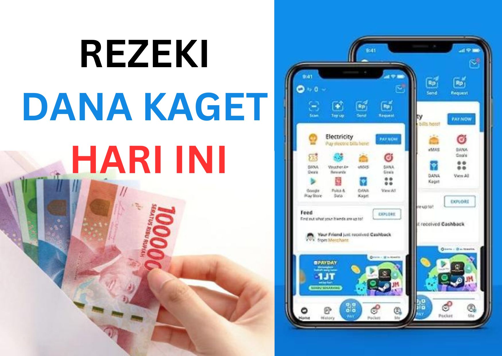 Rezeki Saldo Rp75.000 Gratis! Klaim Link DANA Kaget Hari Ini 12 Juni 2023