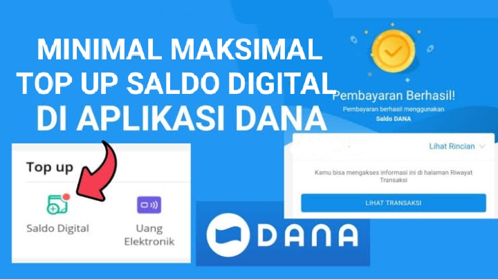 Minimal Maksimal Top Up Saldo Digital di Aplikasi DANA, Begini Caranya