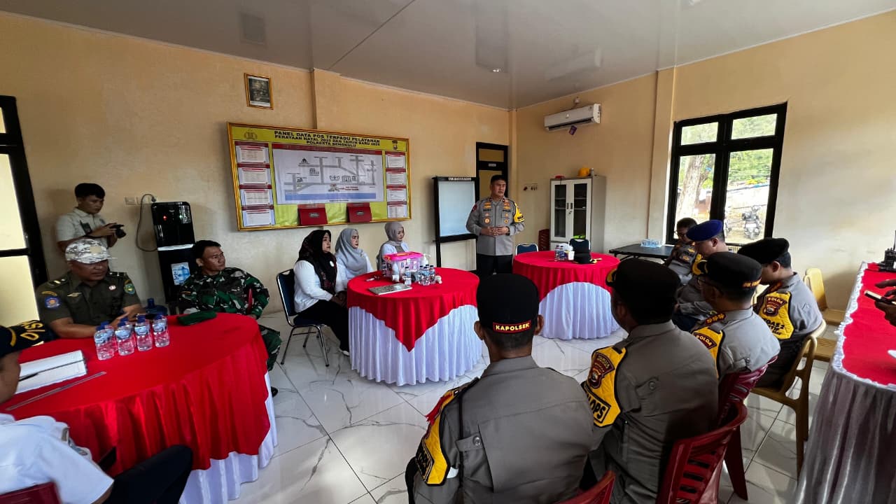 Wakapolda Bengkulu Pastikan Kesiapan Pengamanan Nataru di Kawasan Pantai Panjang