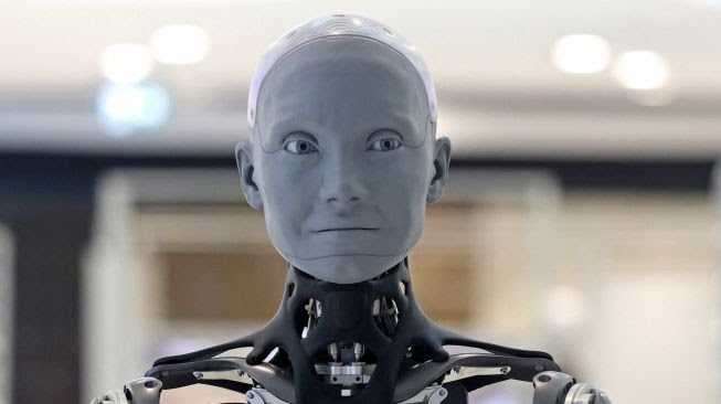 Robot Humanoid Tercanggih Bernama Ameca Ditampilkan di Dubai