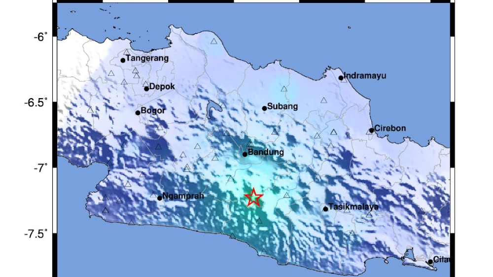 Gempa M 4,9 Guncang Kabupaten Bandung, Sejumlah Bangunan Rusak