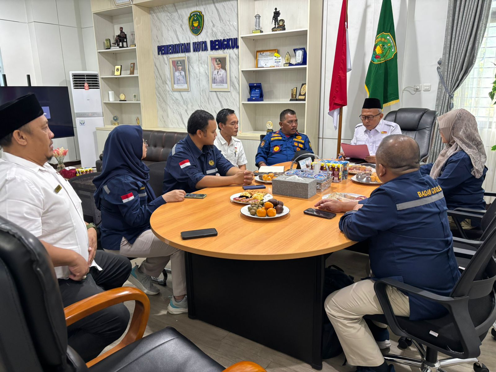 Pemkot Bengkulu Terima Kunjungan PVMBG, Bahas Mitigasi Risiko Gempa dan Bencana Geologi