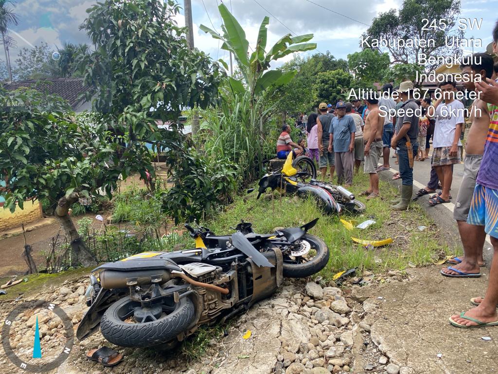 Truk Tabrak 2 Motor di Bengkulu Utara, 1 Orang Tewas, 3 Masuk Rumah Sakit