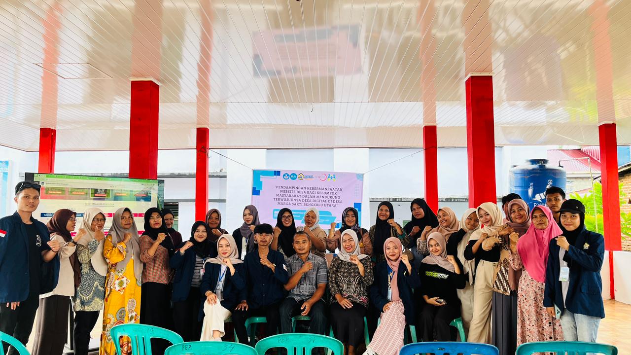 Dorong Jadi Desa Digital, Warga Marga Sakti Dibekali Pendampingan Website Desa oleh Mahasiswa Sosiologi UNIB