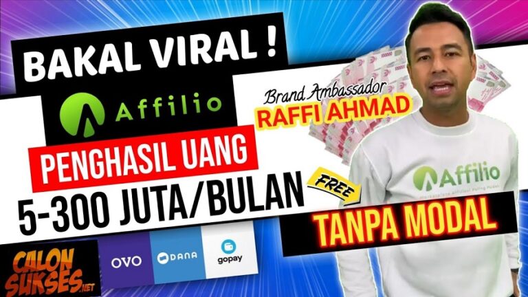 Cuan Gede Dari Aplikasi Penghasil Uang Affilio, Brand Ambassadornya Raffi Ahmad Lho.. Rp 5-300 Juta Per Bulan?