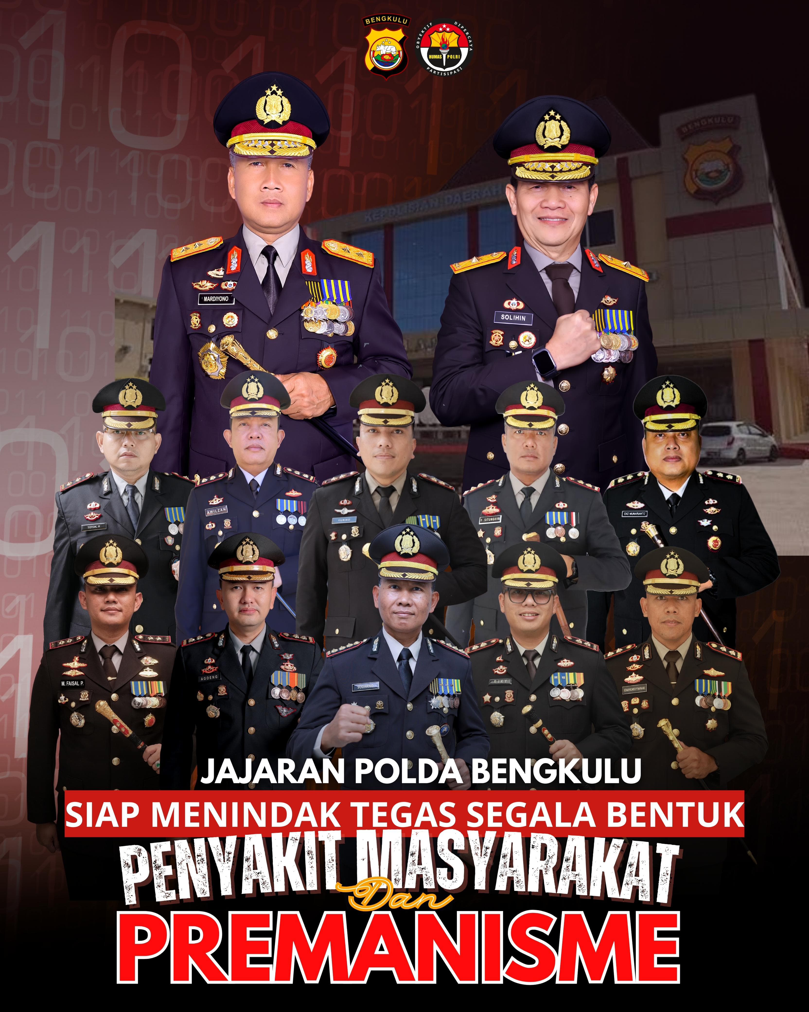 Polda Bengkulu Siap Gempur Pekat dan Premanisme, Hukum Ditegakkan Tanpa Pandang Bulu