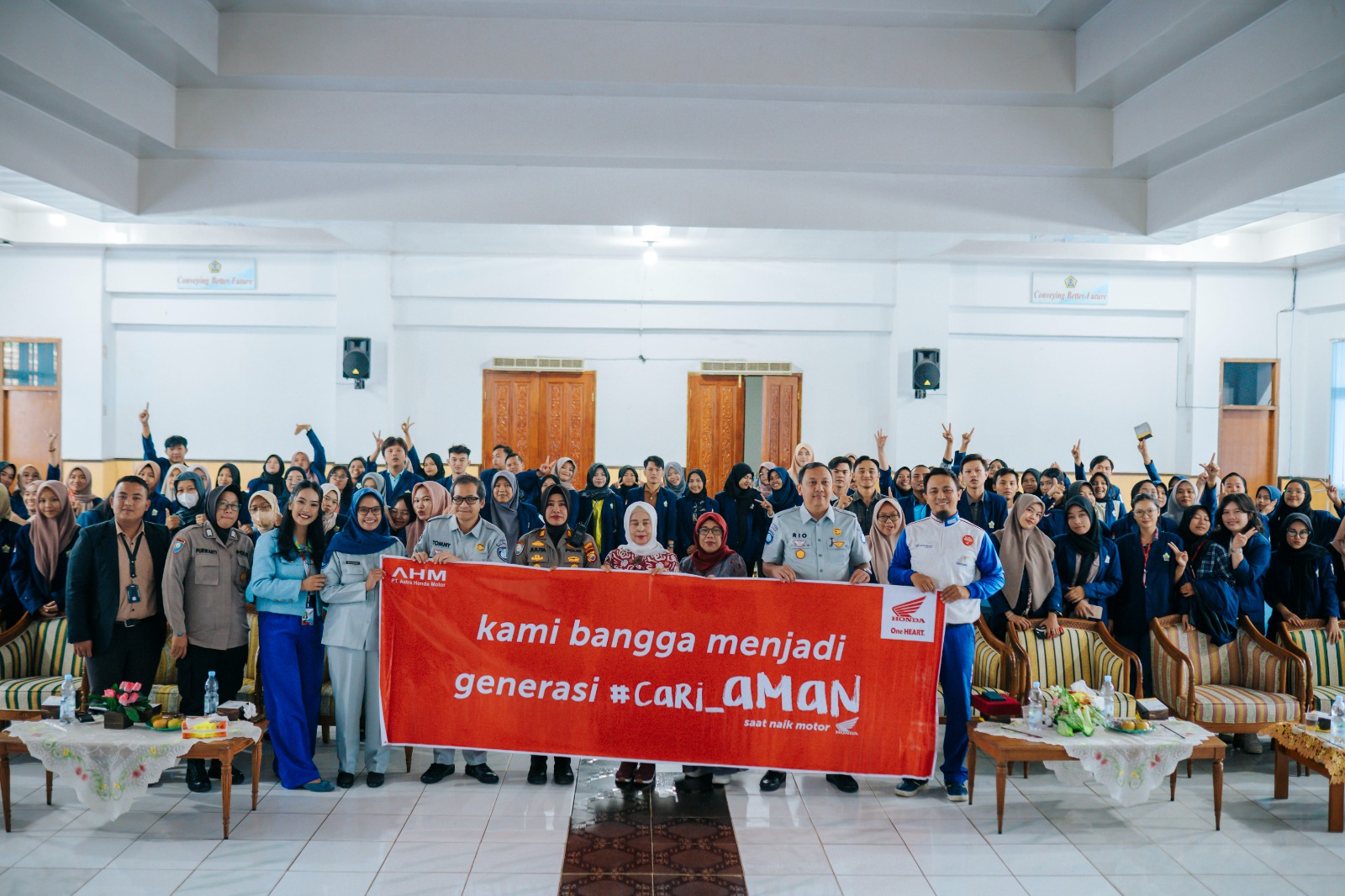 Menggandeng Kepolisian dan PT. Jasa Raharja, Astra Motor Bengkulu Menggelar Seminar Safety Riding