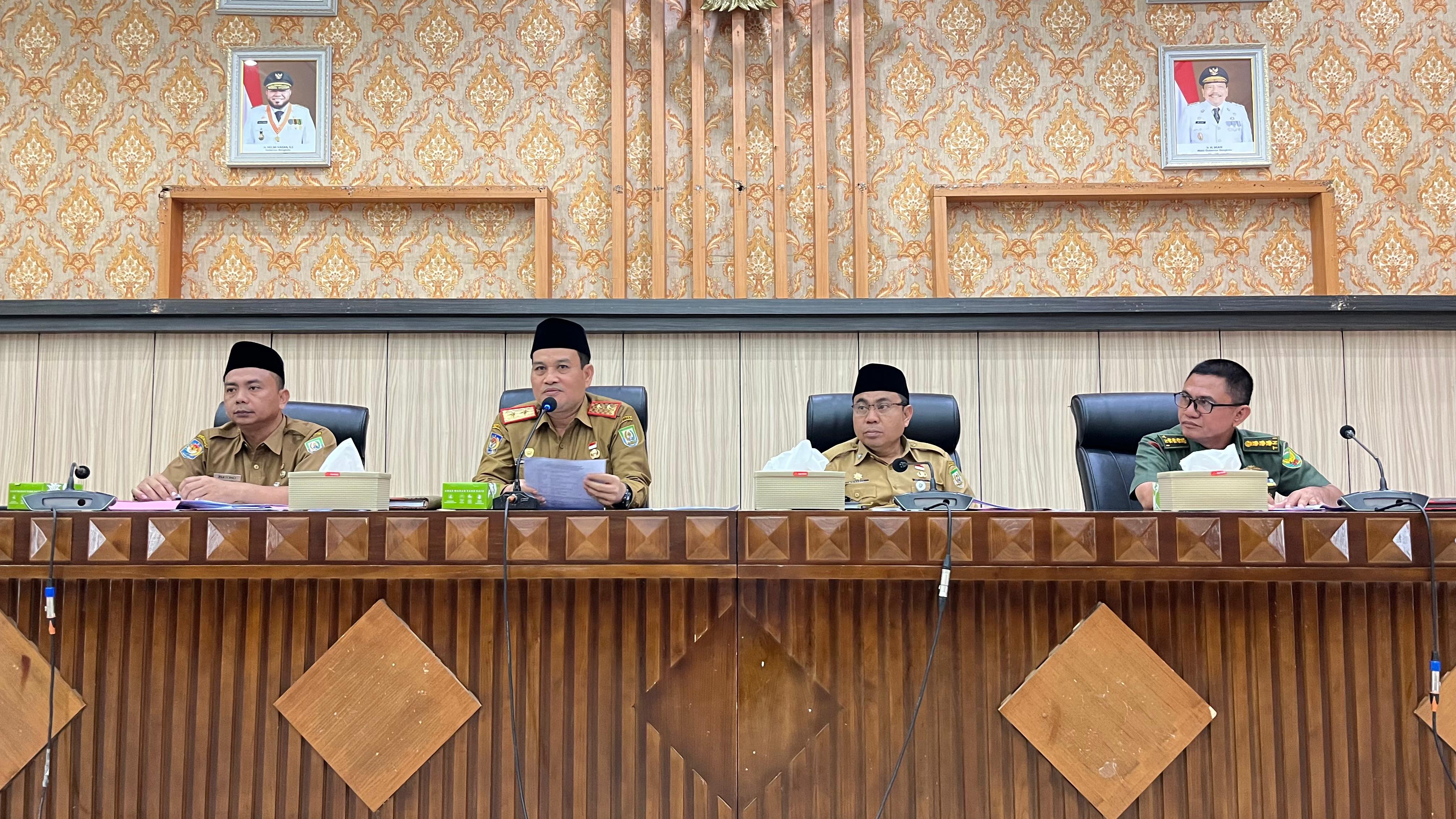 Pemprov Bengkulu Matangkan Persiapan HUT ke-80, Satpol PP Dimnta Aktif Pantau OPD yang Belum Pasang Bendera Me