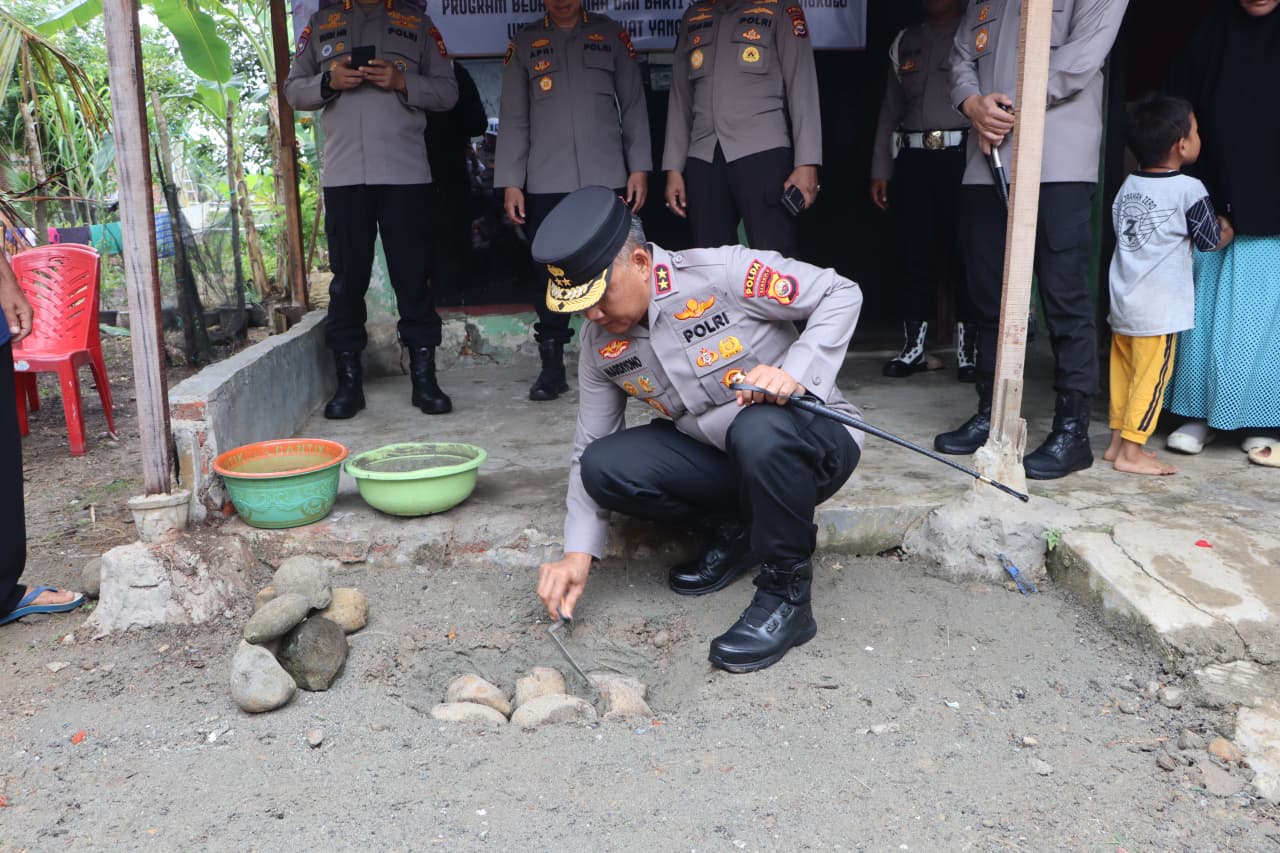 Bedah Rumah ke-71 Dimulai, Kapolda Bengkulu Tegaskan Komitmen Bangun Harapan Warga