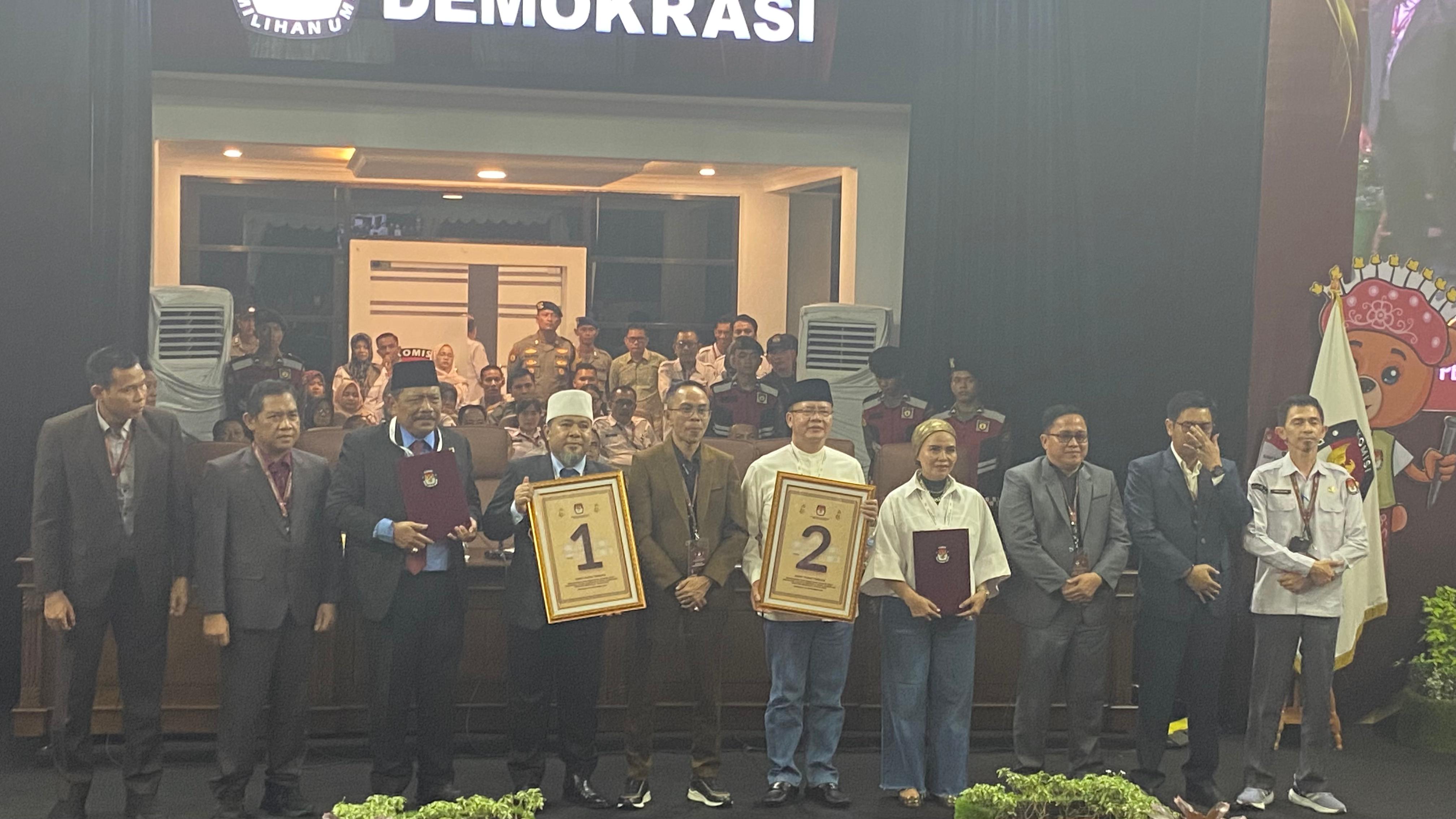 Pengundian Nomor Urut Selesai, Helmi Hasan dan Rohidin Siap Berlaga di Pilgub Bengkulu 2024