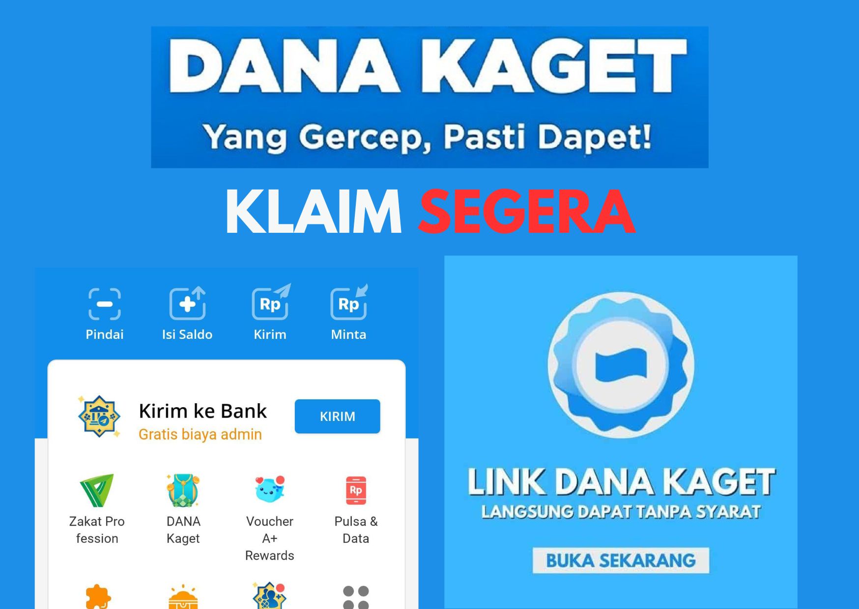 Saldo Gratis Rp100.000 Siap Cair ke Dompet Elektronik, Klaim Link Dana Kaget Hari ini 24 Januari 2024 