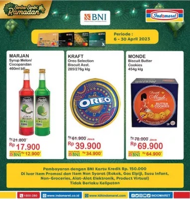 Katalog Promo Indomaret Senin 17 April 2023: Diskon Kue Kering