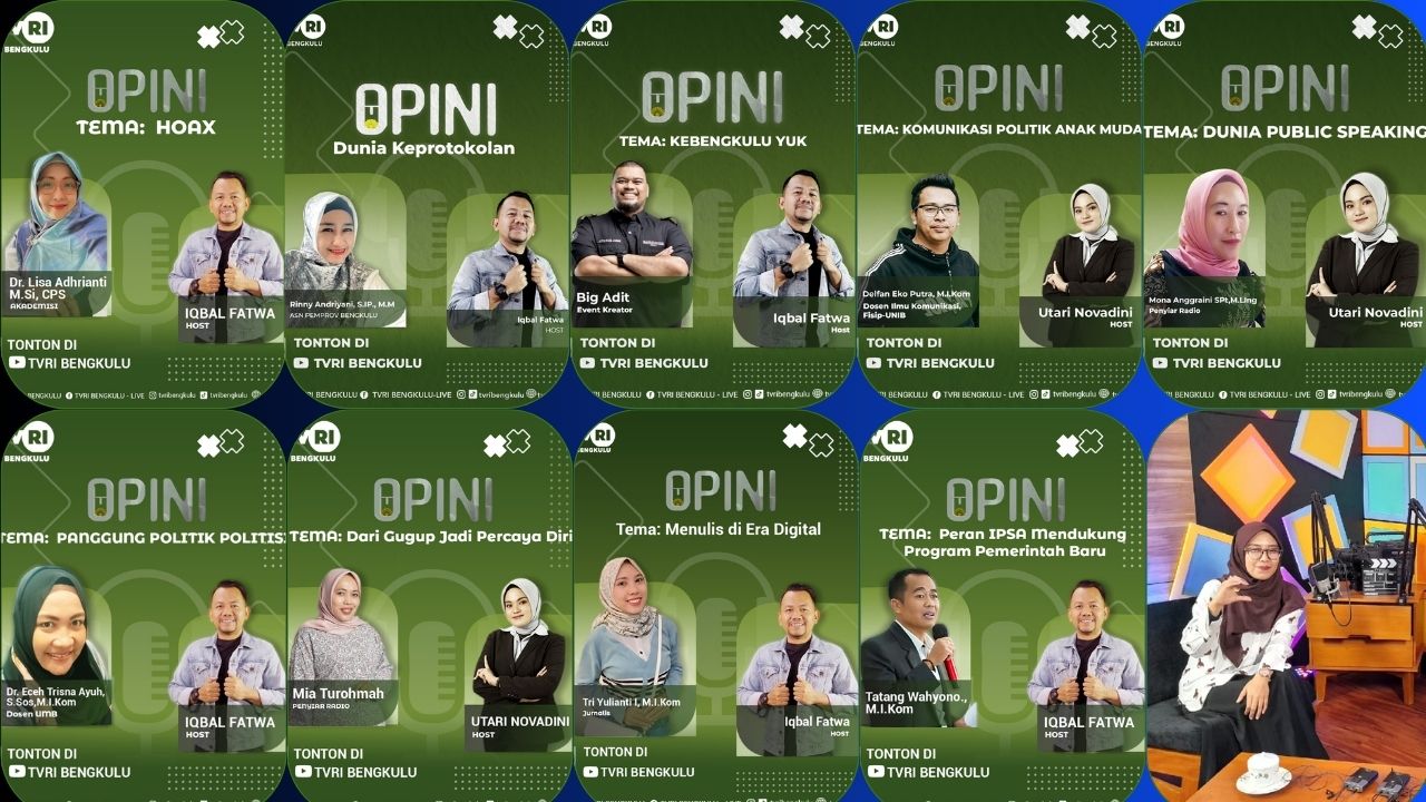 Kolaborasi IPSA Bengkulu dan TVRI di Program Opini: Sajikan Pembicara Profesional dan Inspiratif