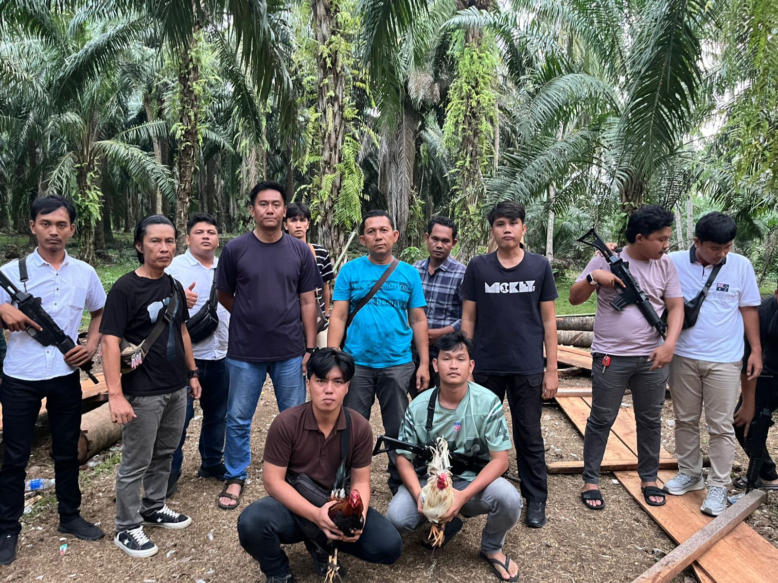 Polres Kaur Bubarkan Judi Sabung Ayam di Tanjung Kemuning