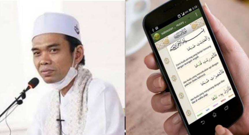 Bolehkah Membaca Al Qur'an di Hp Tanpa Wudhu, Ini Kata Ustaz Abdul Somad