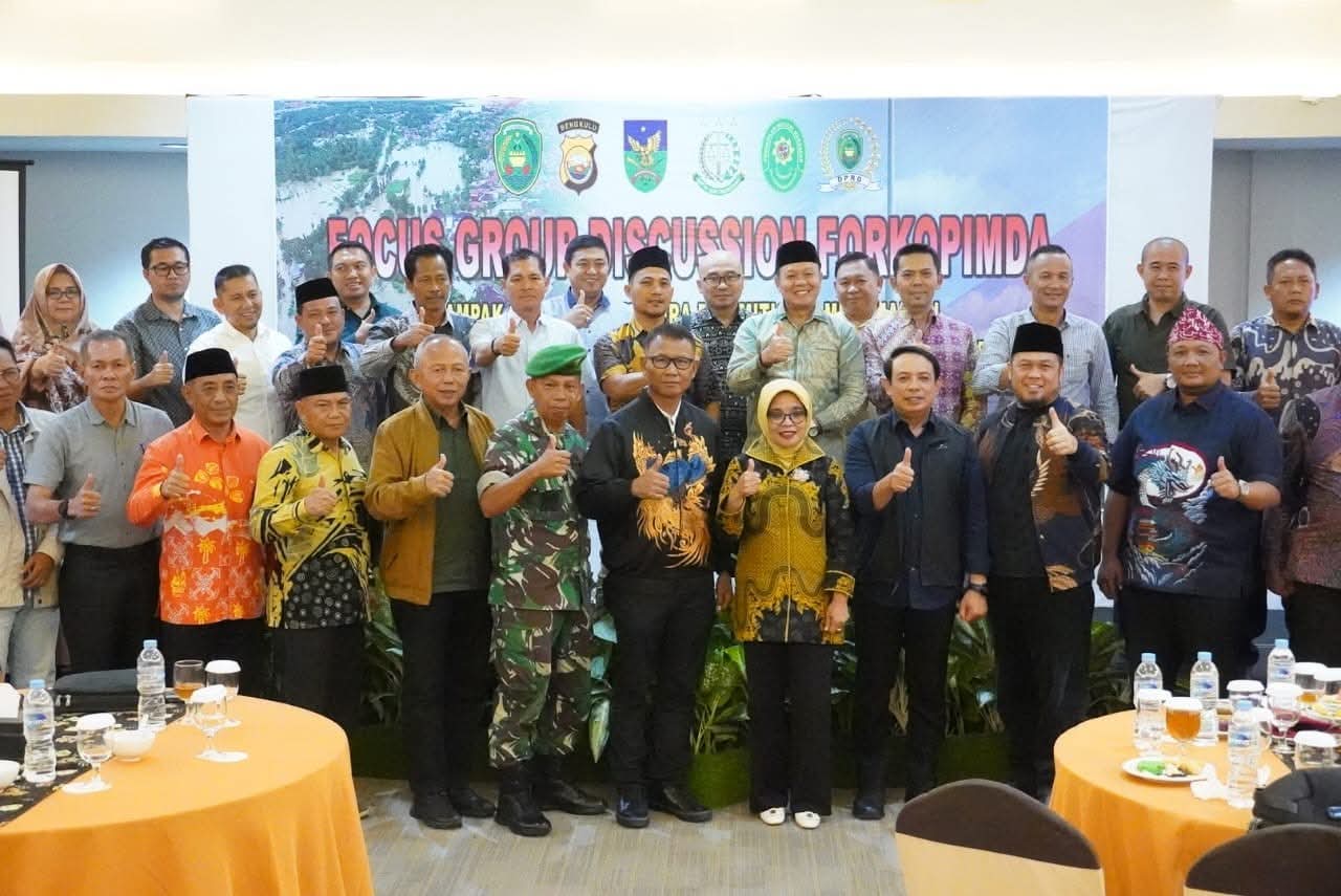 Kesbangpol Bengkulu Gelar FGD Forkopimda, Bahas Mitigasi Bencana dan Solidaritas untuk Sumatera