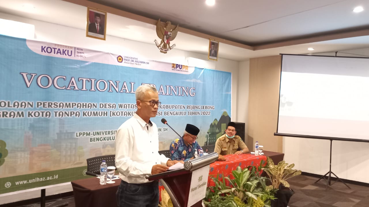 LPPM UNIHAZ Gelar Vocational Training Pengelolaan Sampah Kepada Masyarakat Desa Watas Marga Rejang Lebong