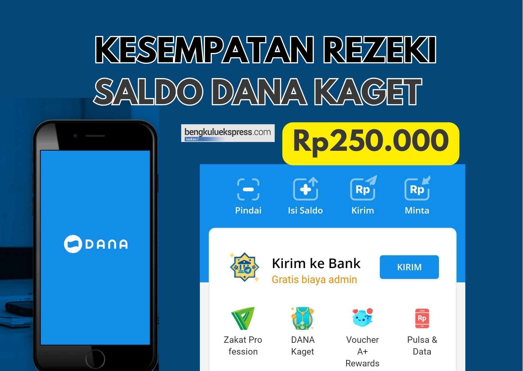 Kesempatan Rezeki Saldo DANA Kaget Rp250.000 Cair Langsung ke Dompet Digital, Begini Cara Ambilnya