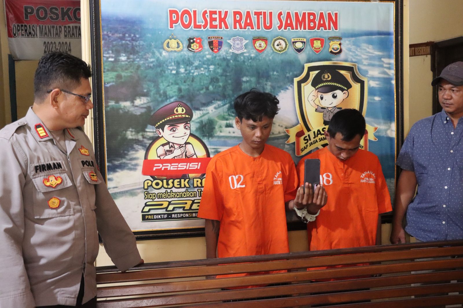 Jambret Polwan saat Jogging di Pantai Panjang, Dua Jukir Residivis Diringkus Polisi