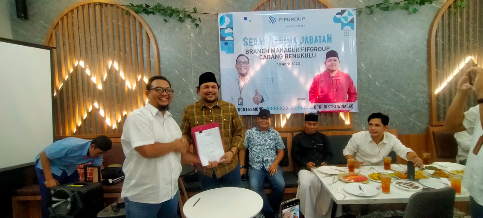 Pisah Sambut Kepala FIF Group Cabang Bengkulu; Yugo Terkesan dengan Tim Bengkulu, Distri Siap  Jalankan Proker