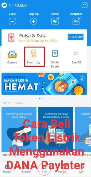 Beli Token Listrik Prabayar Pakai DANA PayLater, Begini Caranya