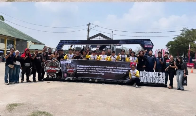 Paguyuban Motor Honda Bengkulu Ramaikan Honda Bikers Day Regional Sumatera di Lampung