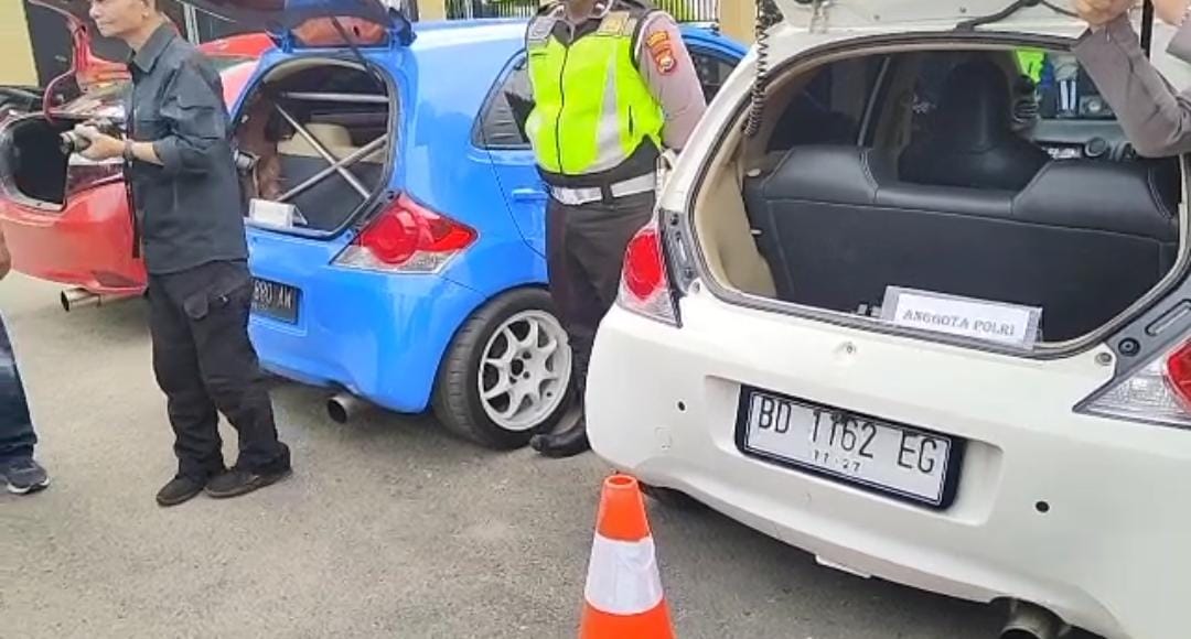 Mobil Anggota Terjaring Razia Gunakan Knalpot Brong, Kapolda: Tindak Tegas!