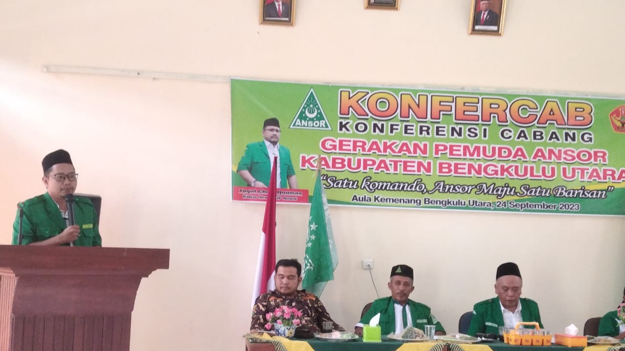 Ramadiandri Resmi Jabat Ketua PC GP Ansor Bengkulu Utara