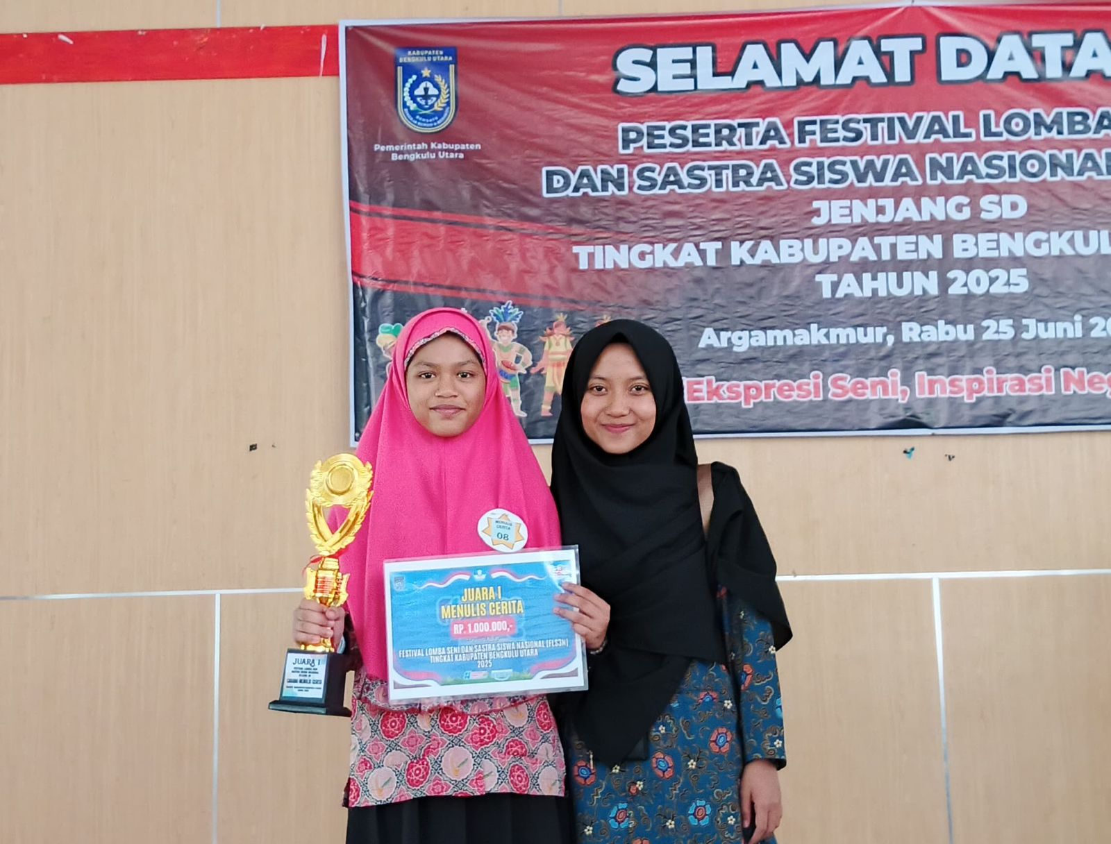 SDIT Uswatun Hasanah Bengkulu Utara Lolos ke FLS3N dalam Cabang Lomba Menulis Cerita