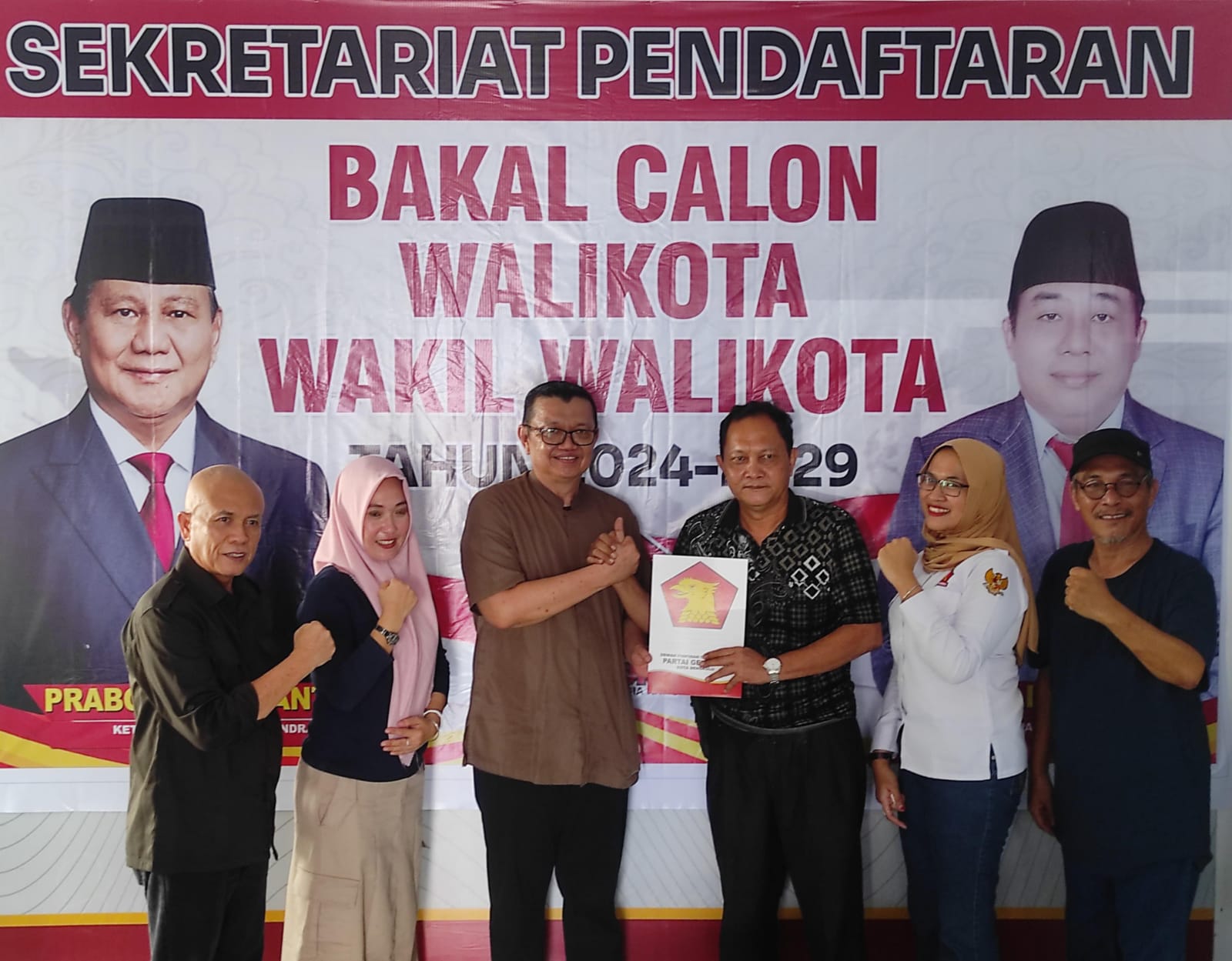 M Soleh Ambil Formulir Bakal Calon Walikota Bengkulu di Partai Gerindra