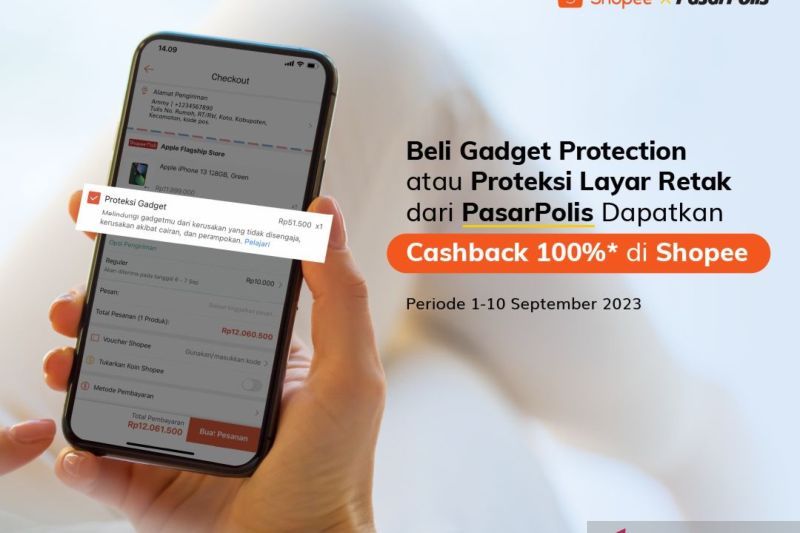 Beli Handphone di E-commerce Shopee Dapat Proteksi Asuransi PasarPolis