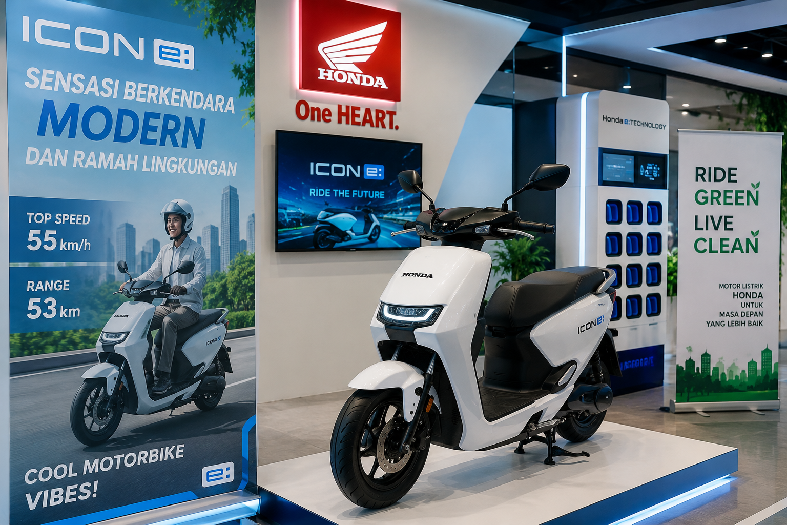 Honda ICON e: Tawarkan Sensasi Berkendara Modern dan Ramah Lingkungan