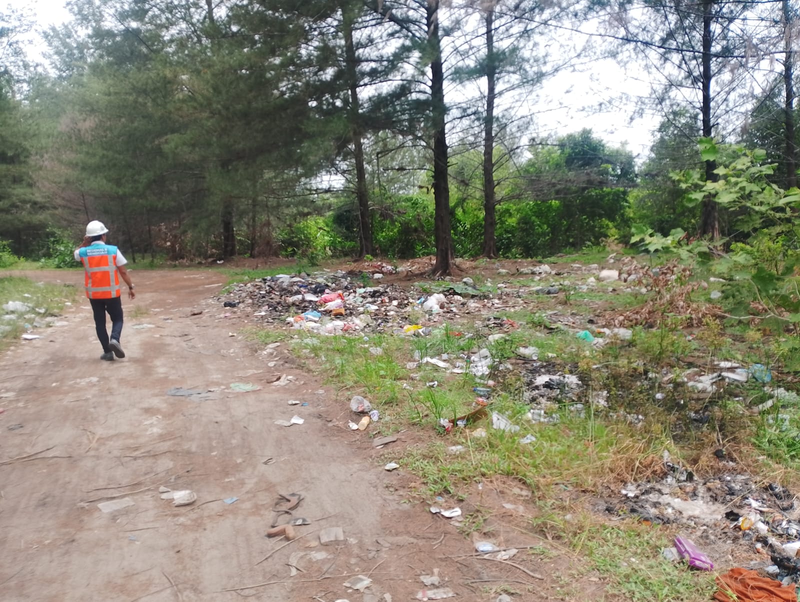 Pelindo Ingatkan Warga, Jalan Line 1 Pulau Baai Bukan Tempat Buang Sampah