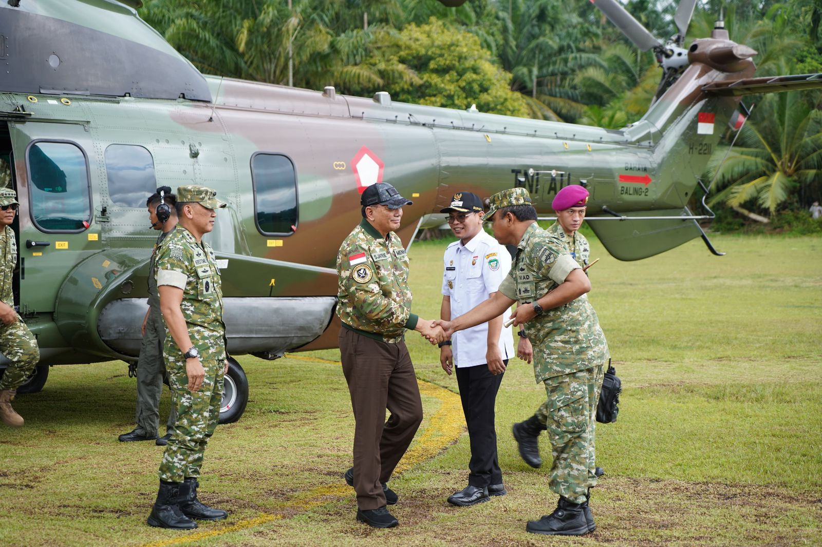 Bupati Seluma Sambut Kunjungan Menhan, Tinjau Batalyon 891/TP
