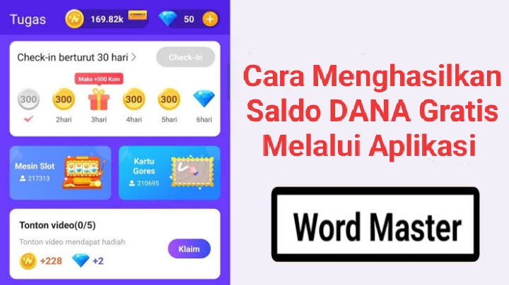 Hasilkan Saldo DANA Gratis Dengan Cepat Melalui Aplikasi Word Master, Terbukti Membayar 