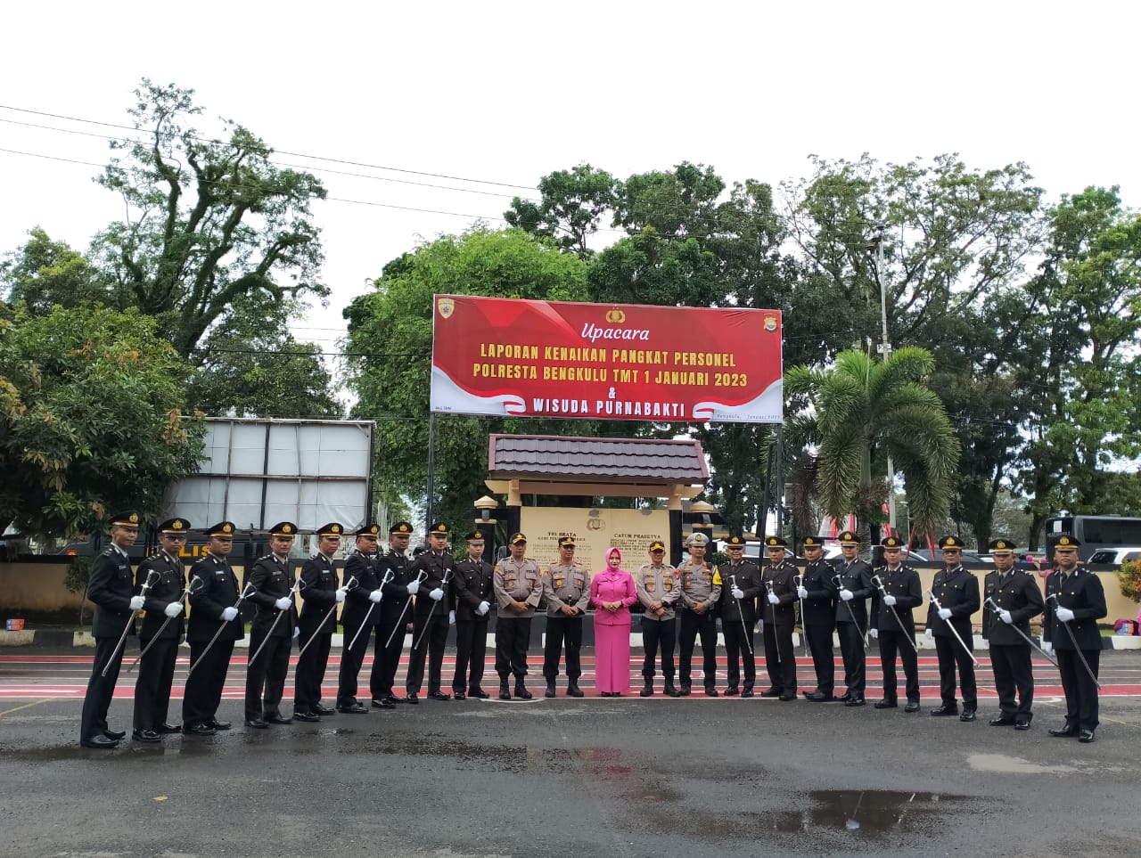 45 Personel Polresta Bengkulu Naik Pangkat, Begini Pesan Kapolresta