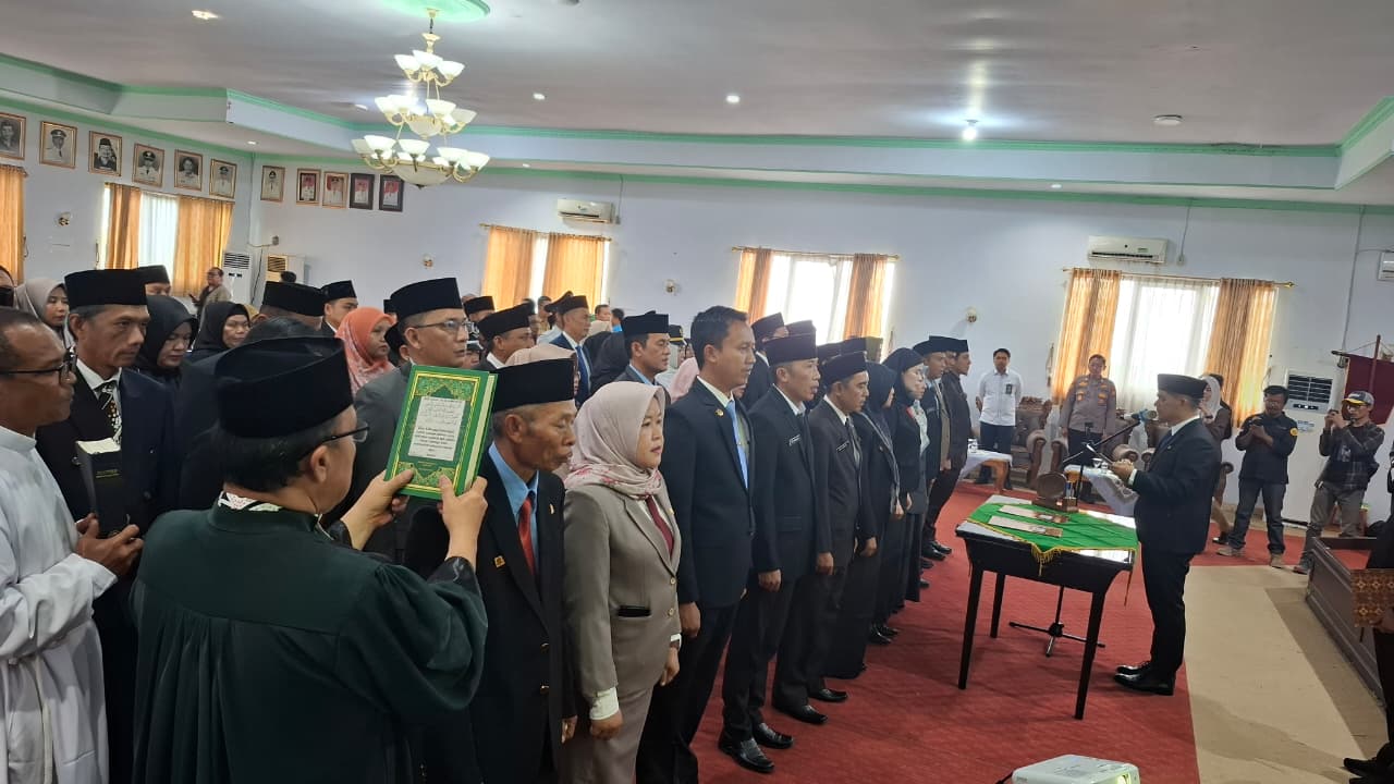 73 Pejabat Pemkab Rejang Lebong Dilantik, Berikut Daftarnya