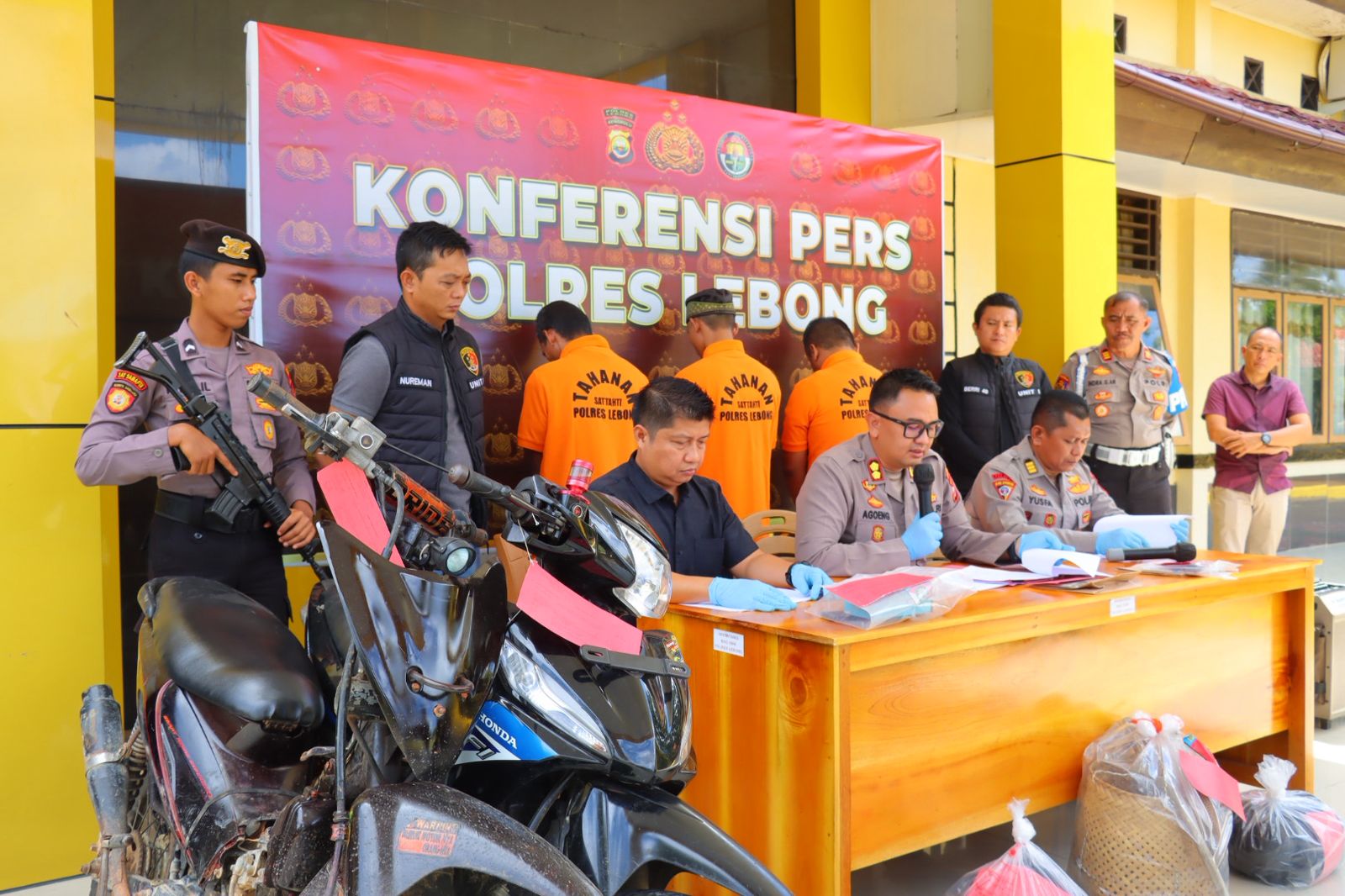 Operasi Musang Nala 2025, Polres Lebong Tangkap 9 Pelaku Kejahatan, Termasuk Pencuri Ikan Kolam