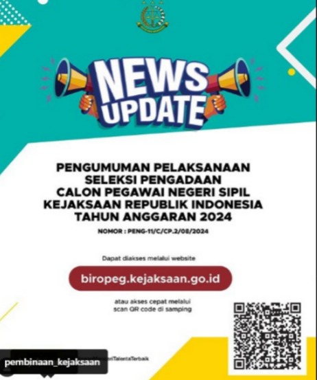 Kejaksaan Agung Buka Seleksi CPNS Tahun 2024: Berikut Ketentuannya