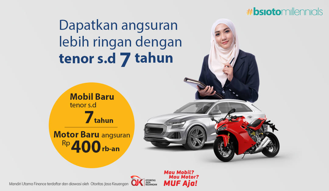 Mau Punya Mobil Atau Motor Baru? BSI OTO Solusi Pembiayaan Syariah Untuk Milenial, Tenor Hingga 7 Tahun