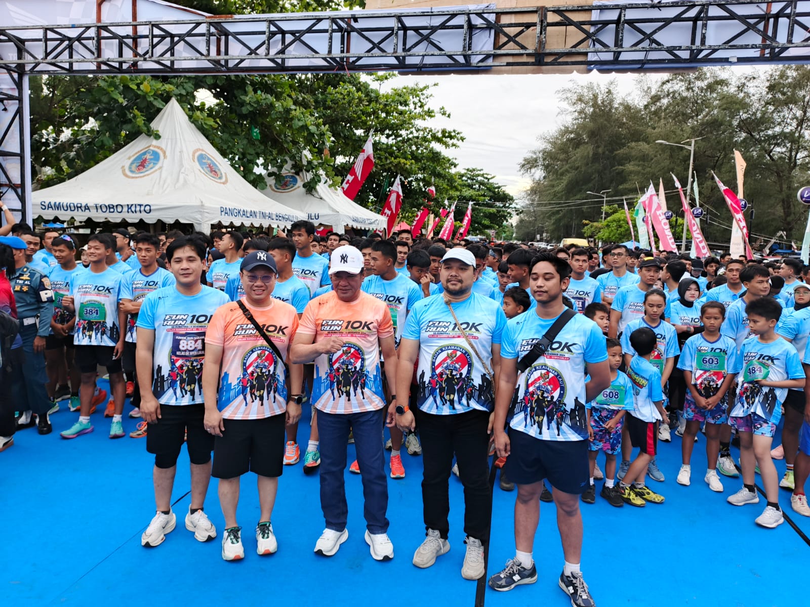 Astra Motor Bengkulu Sukses Dukung Fun Run 5K dan 10K yang Digelar Bakamla RI di Pantai Panjang