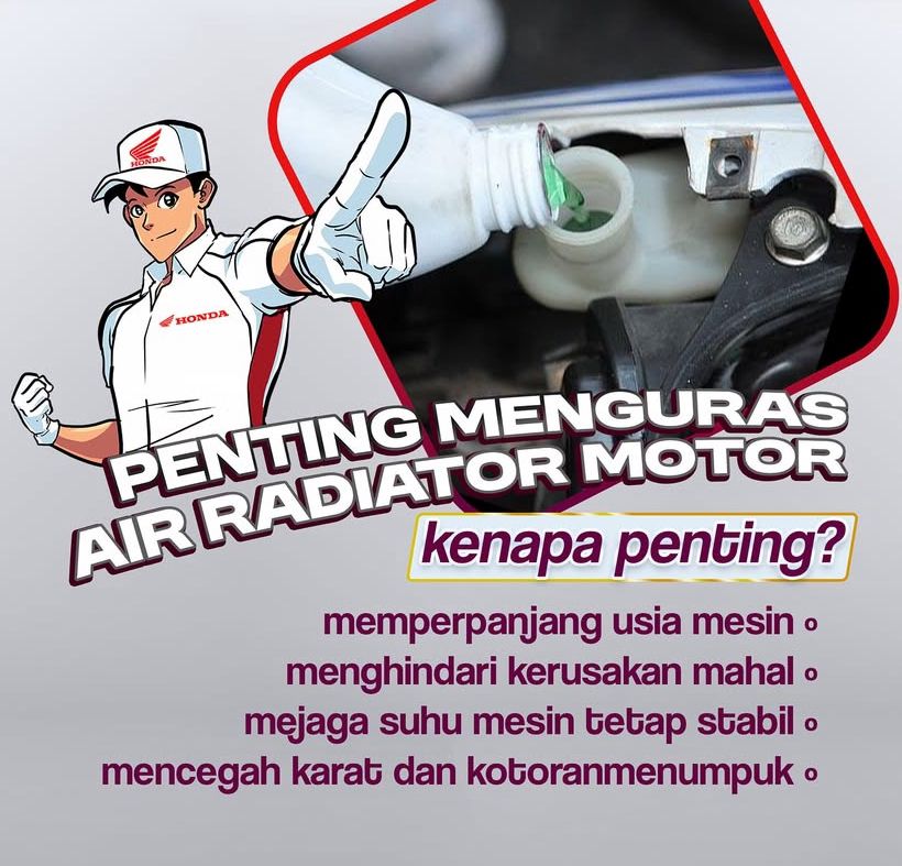 Air Radiator Kotor Bisa Bikin Mesin Rusak, Yuk ke AHASS!